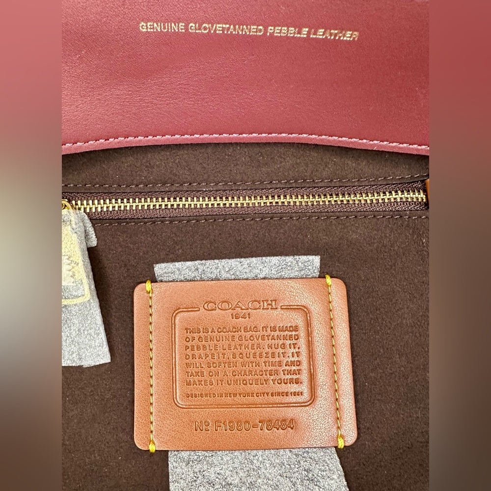 Coach 1941 Troupe Tote In Colorblock in Vintage Mauve Multi - Picture 10 of 11